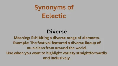 Synonyms of Eclectic