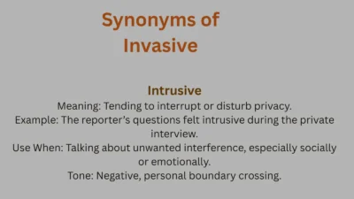 Synonyms of Invasive
