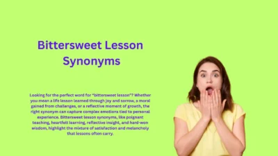 Bittersweet Lesson Synonyms That Teach Deeply