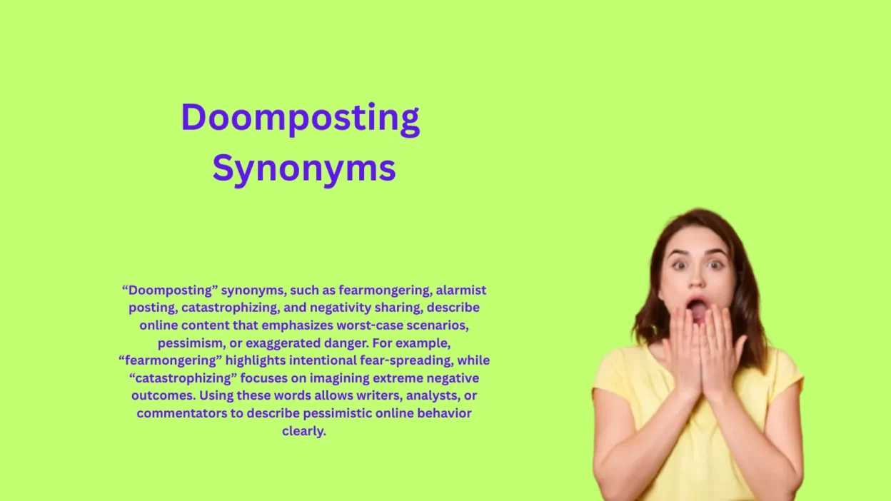 Doomposting Synonyms That Capture Online Pessimism Perfectly
