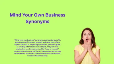 Mind Your Own Business Synonyms That Assert Boundaries