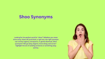 Shoo Synonyms That Drive Away Intruders Easily